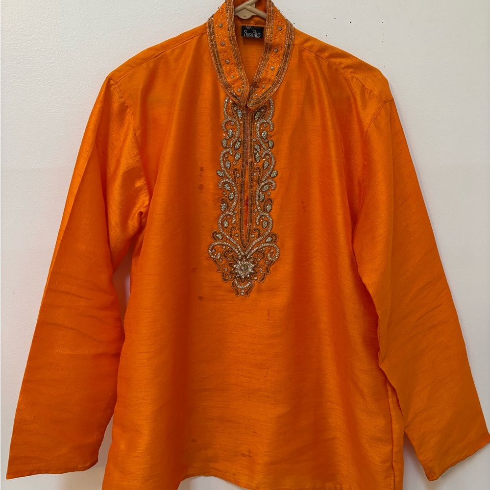 Indian Dress Special Event Wedding Shirt Men (S Fits Like XS)